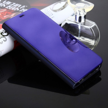 Чехол книжка Clear View на Samsung Galaxy S8/G950 Electroplating Mirror-фиолетовый