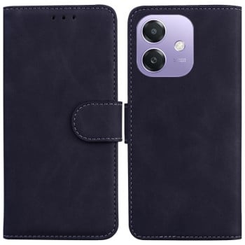 Чохол-книжка однотонна Pure Color з магнітною застібкою на OPPO A5x 5G/A3 4G/5G/A3x 4G/5G - чорний