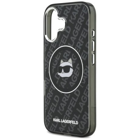 Оригинальный чехол Karl Lagerfeld IML Choupette Head Logo с MagSafe на iPhone 17 - Black