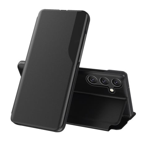 Чохол-книжка Clear View Standing Cover для Samsung Galaxy M55 - чорний
