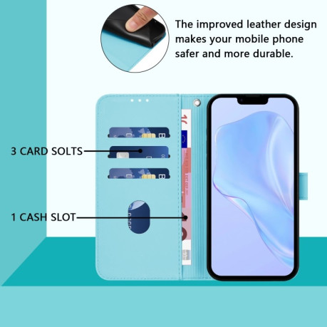 Чохол-книжка Skin Feel S-type для iPhone 16e - синій