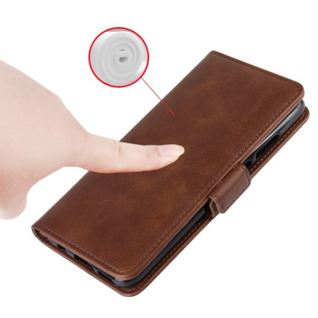 Чохол-книжка Dual-side Magnetic Buckle для Samsung Galaxy A01 - коричневий