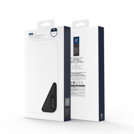 Кожаный чехол-книжка DUX DUCIS Hivo Series на iPhone 17 Pro Max - черный