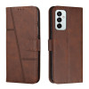 Чехол-книжка Stitching Calf Texture для Samsung Galaxy M23 - коричневый