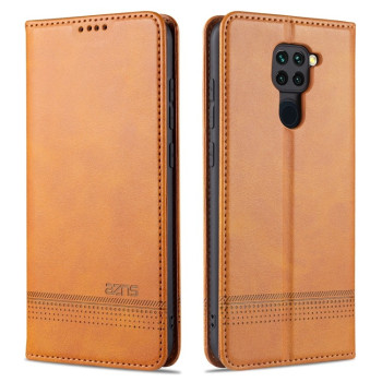 Чехол-книжка AZNS Magnetic Calf на Xiaomi Redmi Note 9 / 10X - коричневый