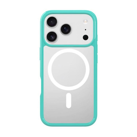 Чехол Kalebol Clear MagSafe PC Hybrid TPU Shockproof для iPhone 17 Pro Max - зеленый