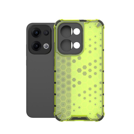 Противоударный чехол Honeycomb на OPPO Reno13 5G Global - зеленый