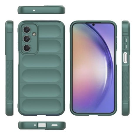 Силіконовий чохол Magic Flannel для Samsung Galaxy M35 - зелений