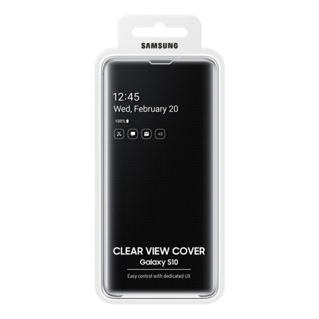 Оригинальный чехол Samsung Clear View Cover для Samsung Galaxy S10 green (EF-ZG973CGEGRU)