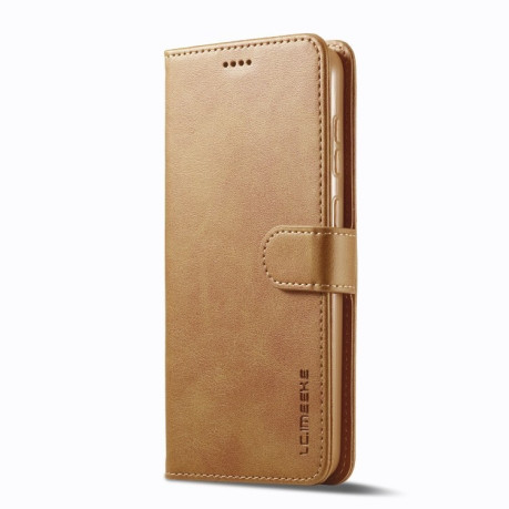 Чохол книжка LCIMEEKE Calf Texture  для Samsung Galaxy S25+ 5G - коричневий