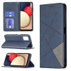 Чехол-книжка Rhombus Texture на Samsung Galaxy A03s - синий
