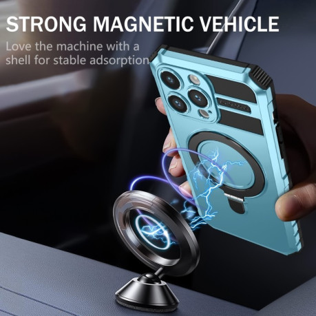 Протиударний чохол MagSafe Magnetic Holder для iPhone 14 Pro Max - блакитний