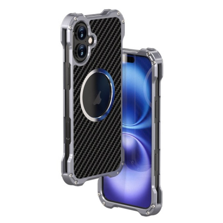 Протиударний чохол R-JUST RJ51 для iPhone 16 Plus - сірий