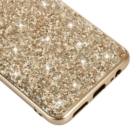 Ударозащитный чехол Glittery Powder на Xiaomi Redmi Note 9 / 10X - золотой