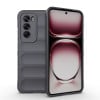Силіконовий чохол Magic Flannel для OPPO Reno 12 Pro Global - темно-сірий