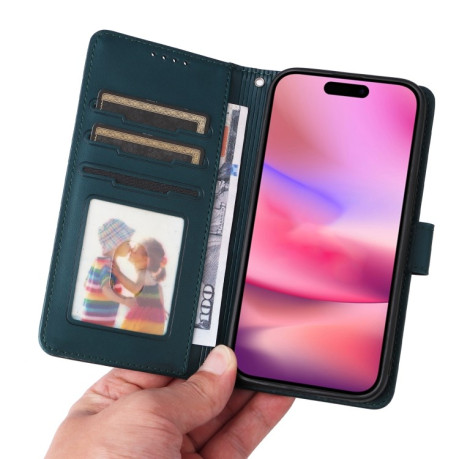 Чохол-книжка BETOPNICE BN-005 2 in 1 Detachable Imitate Genuine Leather для iPhone 16 - синій