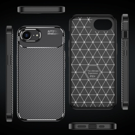 Ударозахисний чохол HMC Carbon Fiber Texture на iPhone 16e - чорний