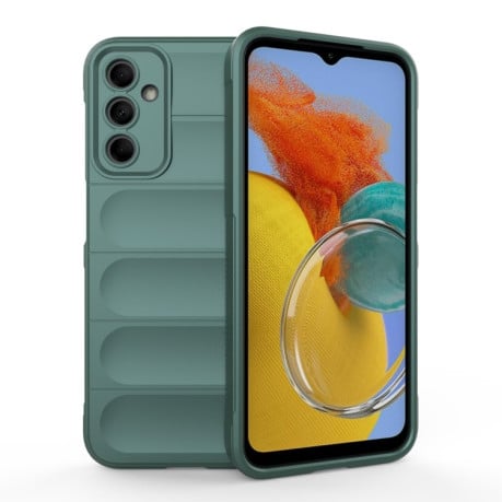 Силіконовий чохол Magic Flannel для Samsung Galaxy M14 5G - зелений