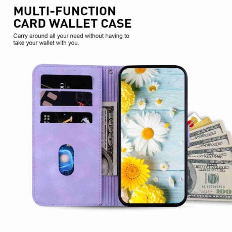 Чехол-книжка Lily Embossed Leather для Xiaomi Redmi A5 4G 173.3mm - фиолетовый