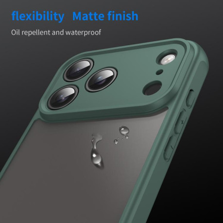 Чехол Fan Dun Series TPU Hybrid PC на iPhone 17 Pro Max - зеленый