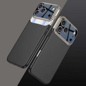 Двухцветный чехол Gkk Color Master для iPhone 17 Pro Max — серый/чёрный