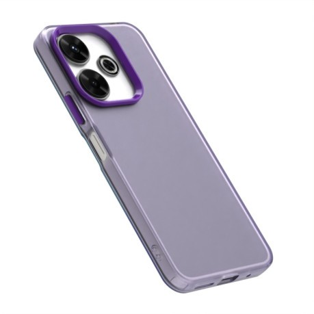 Противоударный чехол Candy Series для Xiaomi Poco M6 4G - фиолетовый