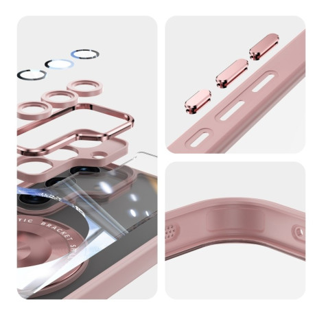 Протиударний чохол MagSafe Acrylic Hybrid  для Samsung Galaxy S25+ 5G - рожевий