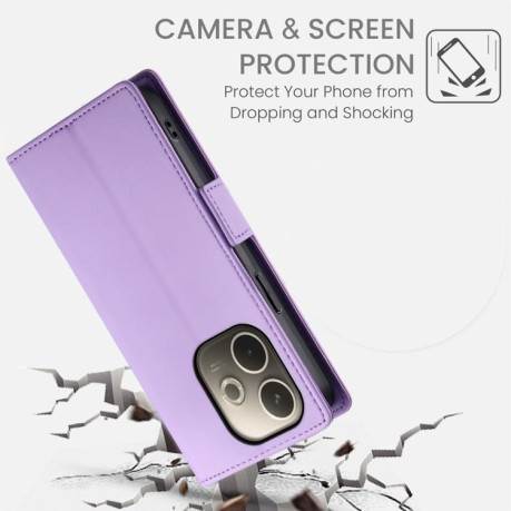 Чохол-книжка Side Buckle Magnetic Frosted Leather для OPPO A5 PRO 5G - фіолетовий