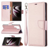 Чохол-книжка Litchi Texture Pure Color Samsung Galaxy S22 Ultra 5G - рожеве золото