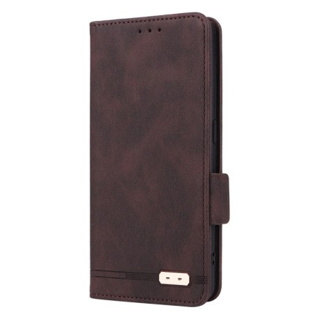 Чехол-книжка Magnetic Clasp Flip для Realme GT Neo5 SE - коричневый