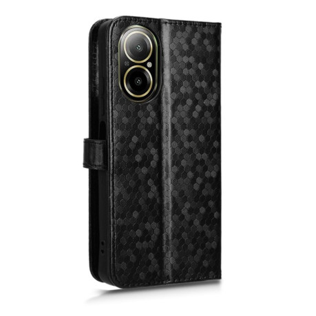 Чехол-книжка Honeycomb Dot для Realme C67 4G - черный