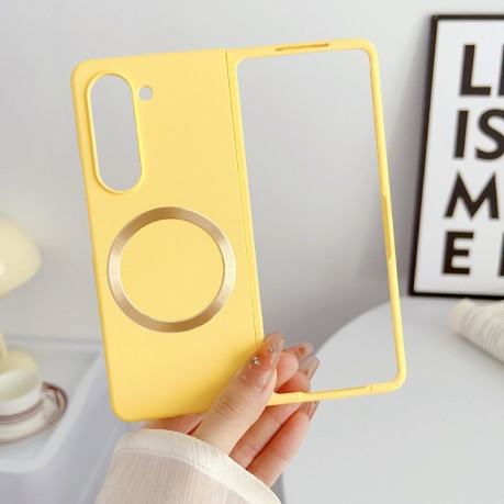 Протиударний чохол Skin Feel Magsafe Magnetic Samsung Galaxy Fold 5 - жовтий