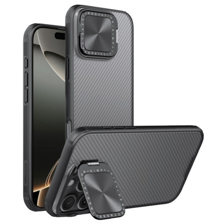 Протиударний чохол NILLKIN CamShield Prop Translucent на iPhone 16 Pro Max - чорний