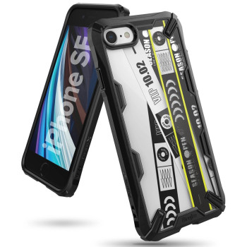Оригинальный чехол Ringke Fusion X Design durable на iPhone SE 3/2 2022/2020/8/7 black (XDAP0010)