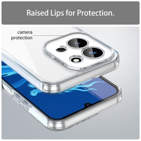 Чехол Airbag Shockproof гибрид на Xiaomi Redmi 15C 5G/4G EU 173mm/Poco C85 5G - прозрачный