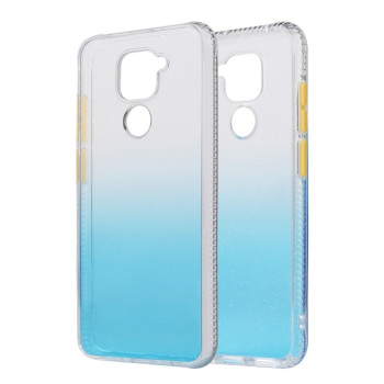 Противоударный чехол Gradient для Xiaomi Redmi 10X / Note 9 - синий