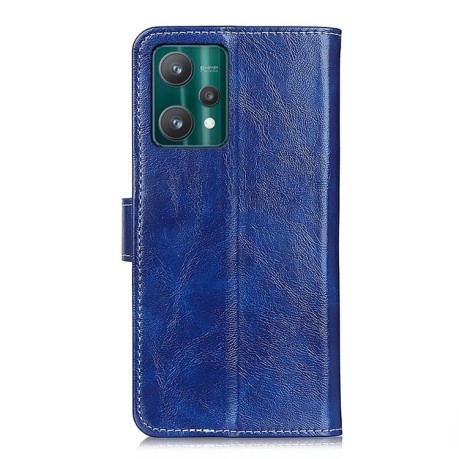Чохол-книжка Retro Crazy Horse Texture на Realme 9 Pro - синій