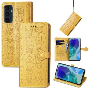 Чохол-книжка Cat and Dog для Samsung Galaxy A16 - жовтий