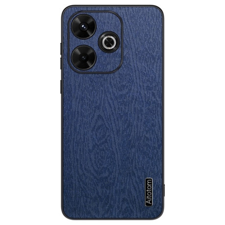 Чохол Tree Bark Leather Shockproof для Xiaomi Redmi 13 4G - синій