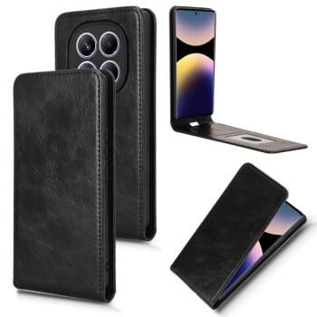 Фліп-чохол Magnetic Vertical Flip Leather для Xiaomi Redmi Note 14 Pro 4G - чорний