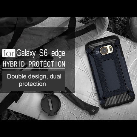 Протиударний чохол Rugged Armor на Galaxy S6 Edge / G925 - синій