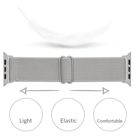Ремінець Polyester Nylon для Apple Watch Ultra 49mm /45mm/44mm/42mm - сірий