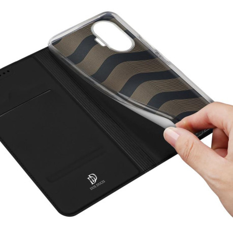 Чехол-книжка DUX DUCIS Skin Pro Series Flip Leather для Xiaomi Poco F7 - чорний