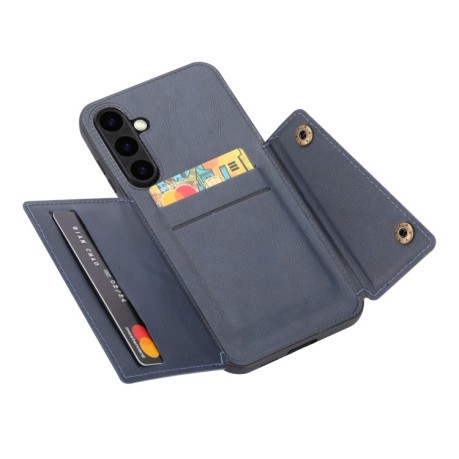 Протиударний чохол Double Buckle для Samsung Galaxy S25 5G - синій