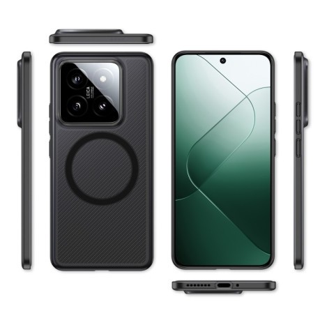 Чохол MagSafe Frosted PP Shockproof на Xiaomi 14 Pro - сірий