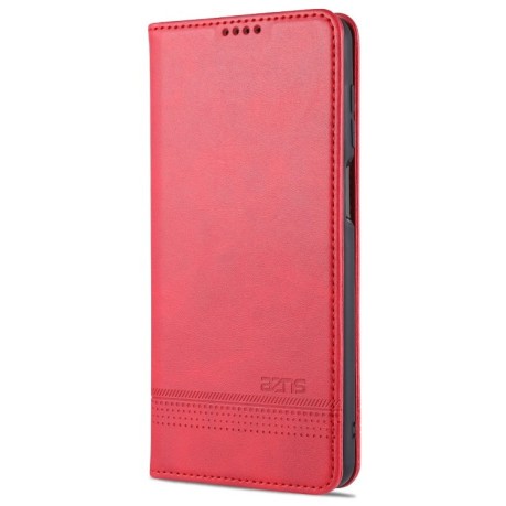 Чохол-книжка AZNS Magnetic Calf на Xiaomi Redmi Note 9 Pro / Note 9s - червоний