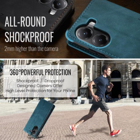 Чохол-книжка CaseMe-013 Multifunctional на Xiaomi Poco X7 Pro - синій