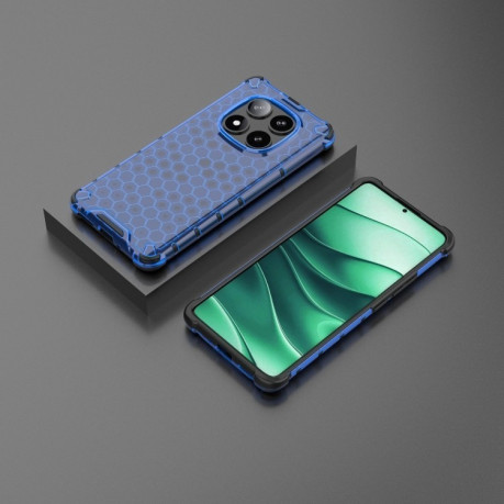 Протиударний чохол Honeycomb на Xiaomi Redmi Note 14 Pro 5G/Poco X7 - синій