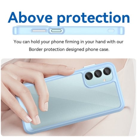 Противоударный чехол Colorful Acrylic Series для Samsung Galaxy M15 - синий