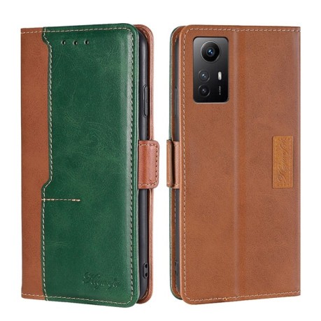 Чохол-книжка Contrast Color для Xiaomi Redmi Note 12S - зелений